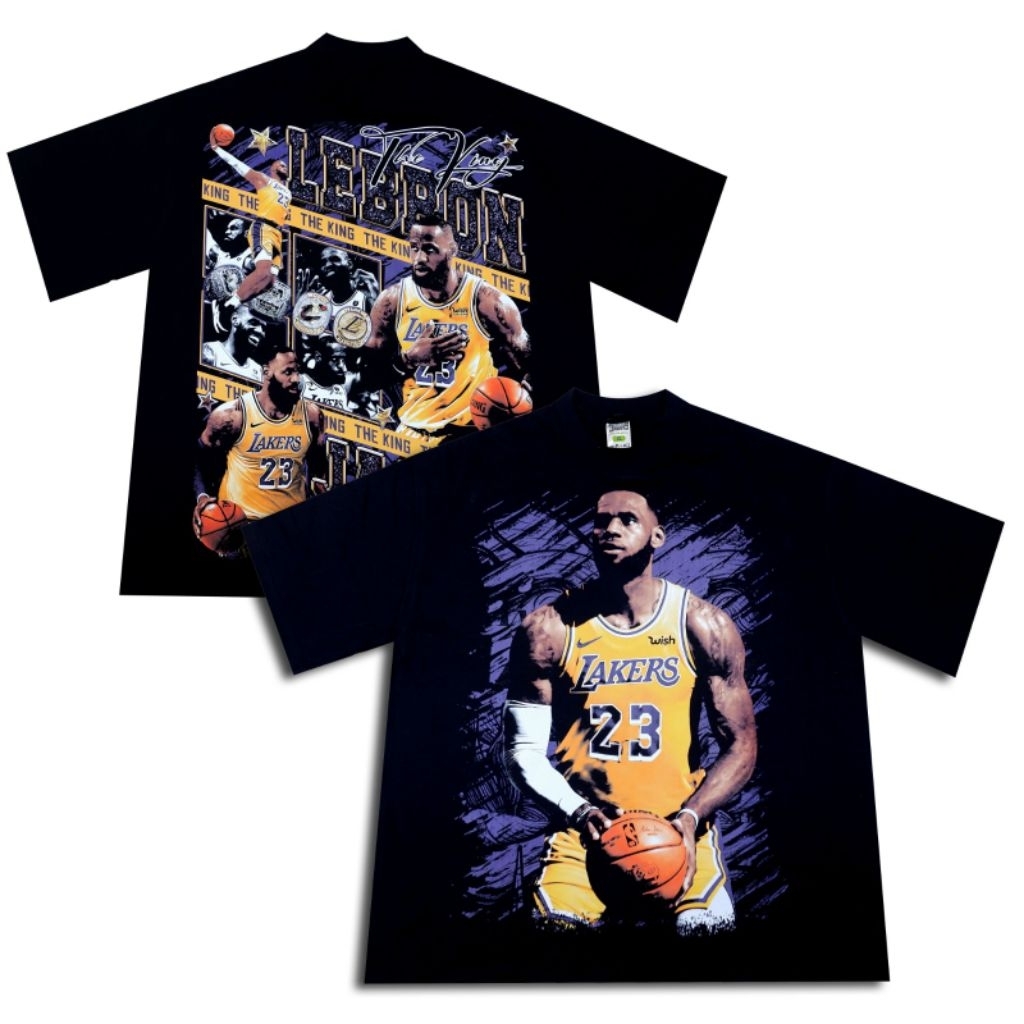 KAOS JAMES LEBRON THE KING LEBRON BASKET BALL PLAYER เสื้อยืด OVERSIZE