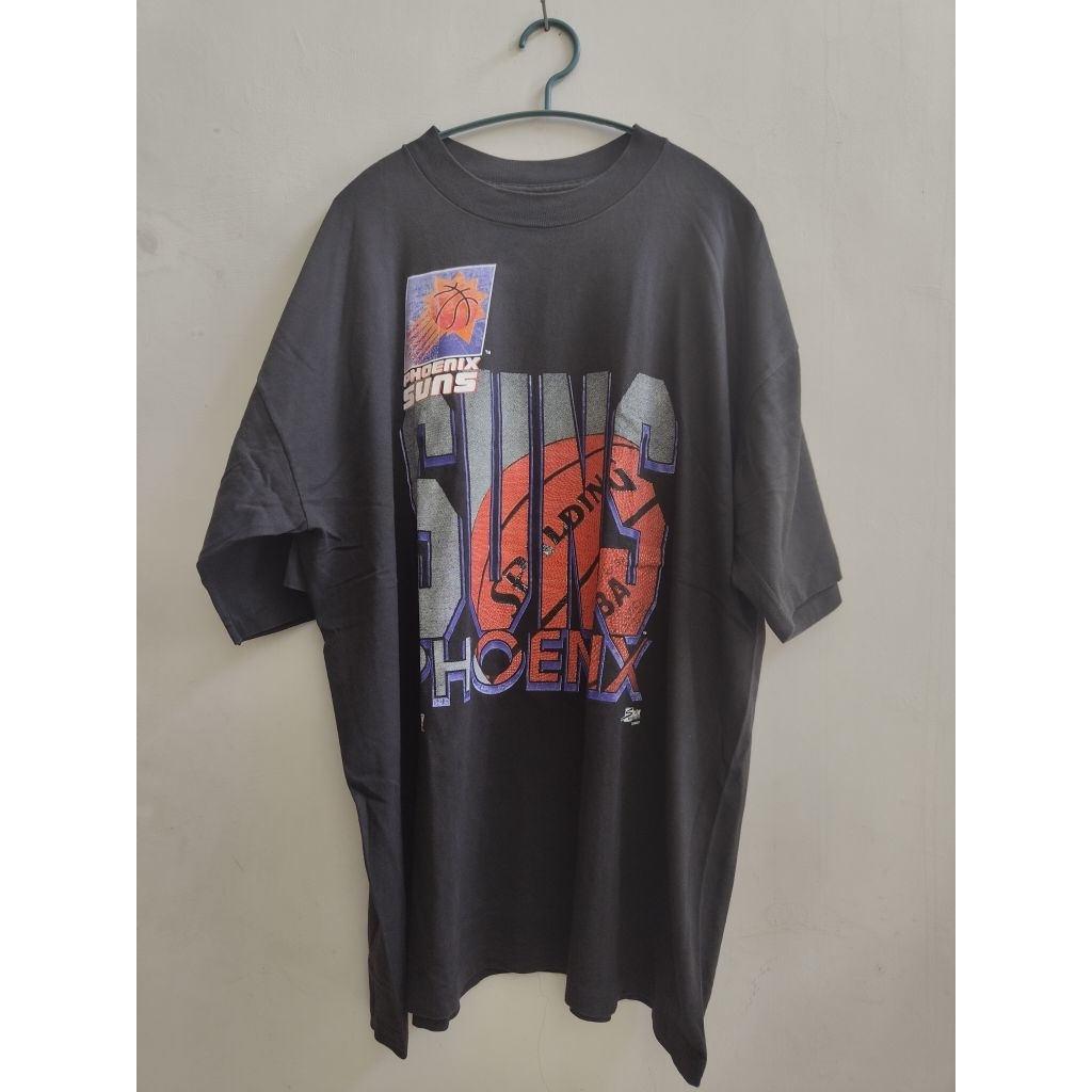 PR3L0V3D NBA X SALEM SPORTSWEAR VINTAGE Phoenix Suns เสื้อผู้ใหญ่ขนาดกลาง Salem สีดํา Single Stitch 