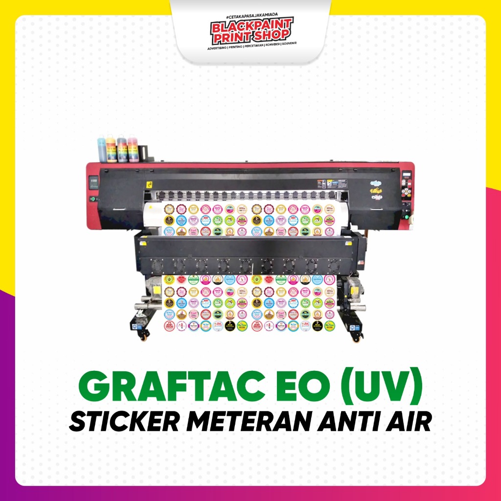 Gratac Glossy EO Meter Sticker / Outdoor Sticker Printing / Waterproof Printing Sticker (UV Gel)