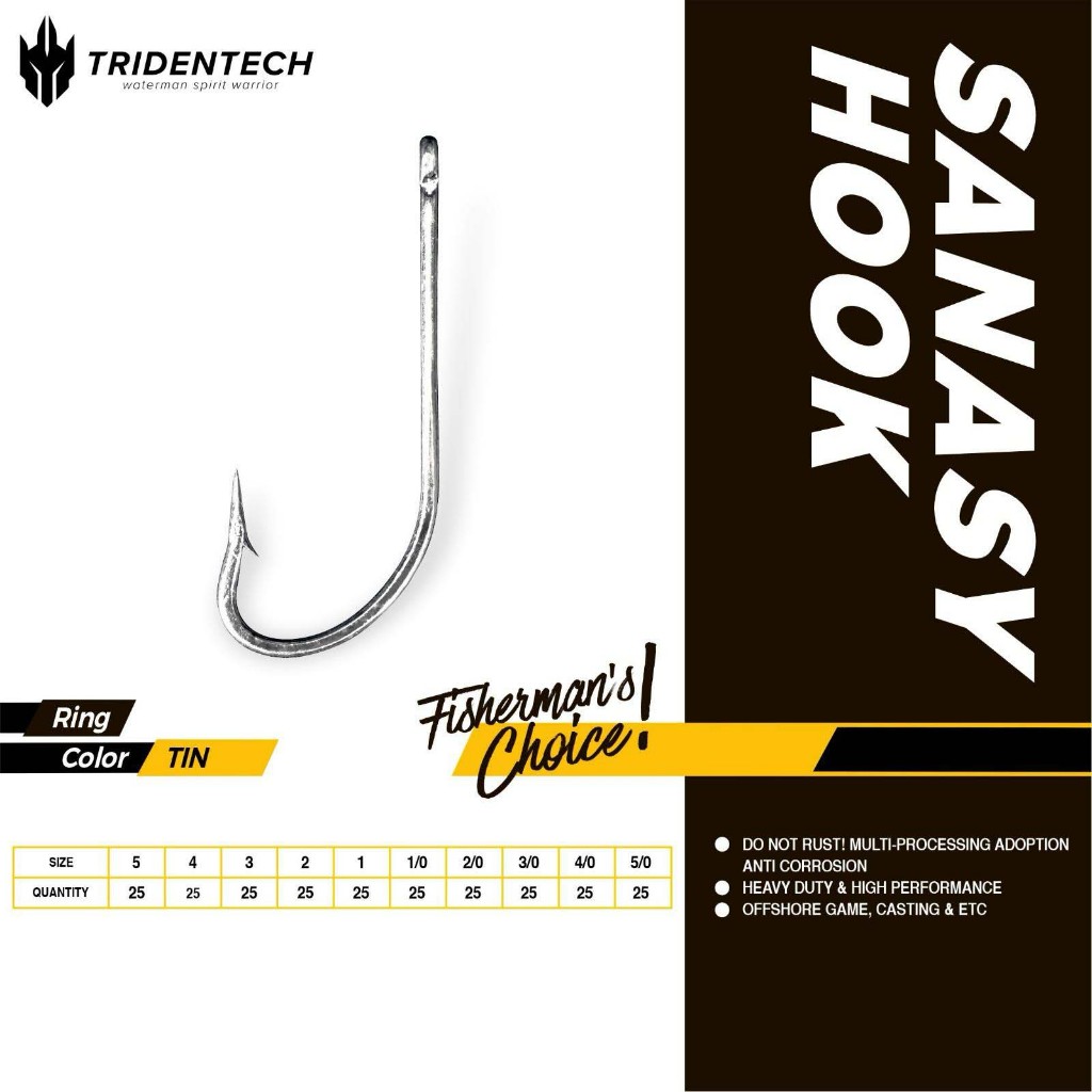Tridentch Sanasy Hook 1930SS | ตะขอตกปลา 1930SS