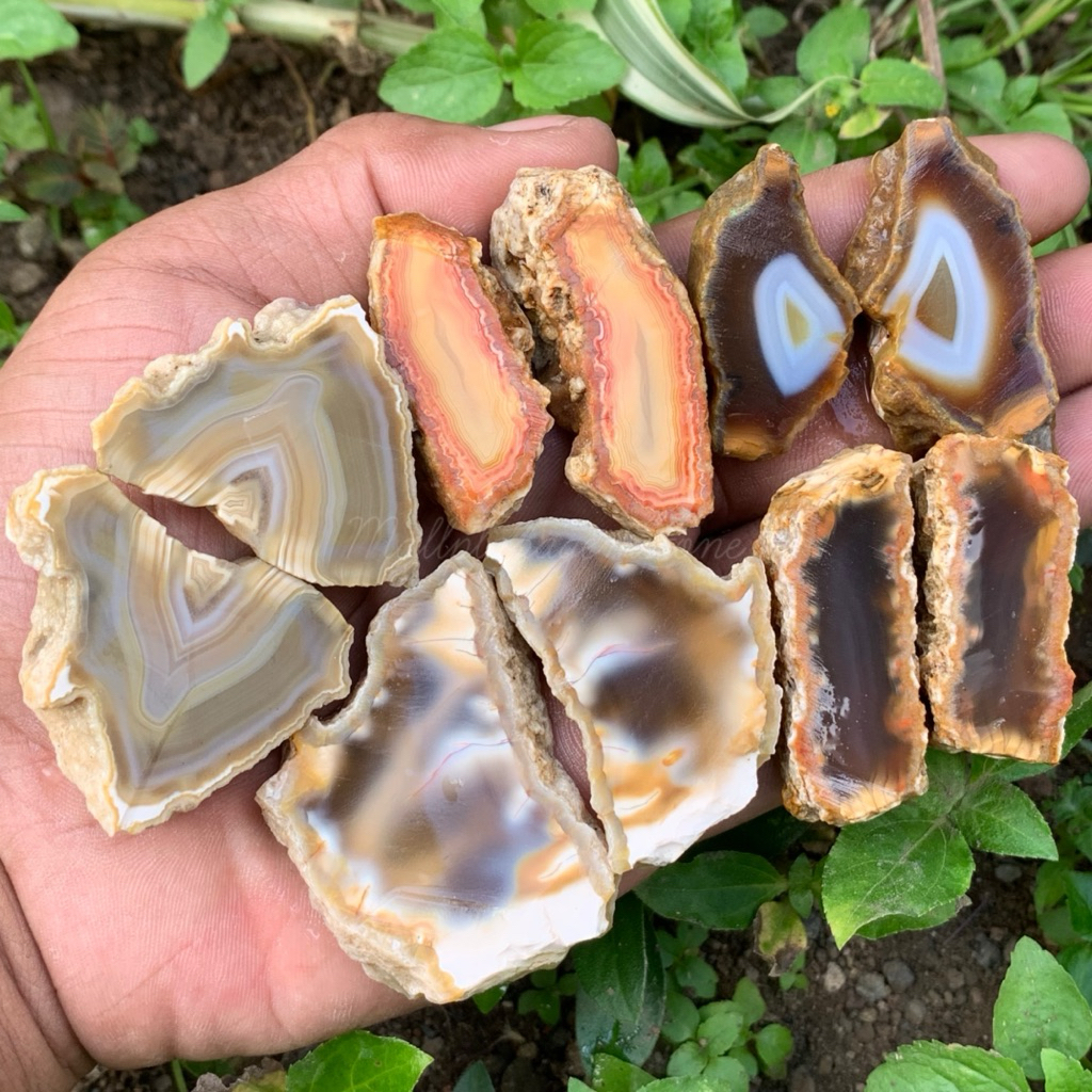 วัสดุหิน Solomon motif / แผ่นคู่อาเกตธรรมชาติ / โมติฟหิน Solomon