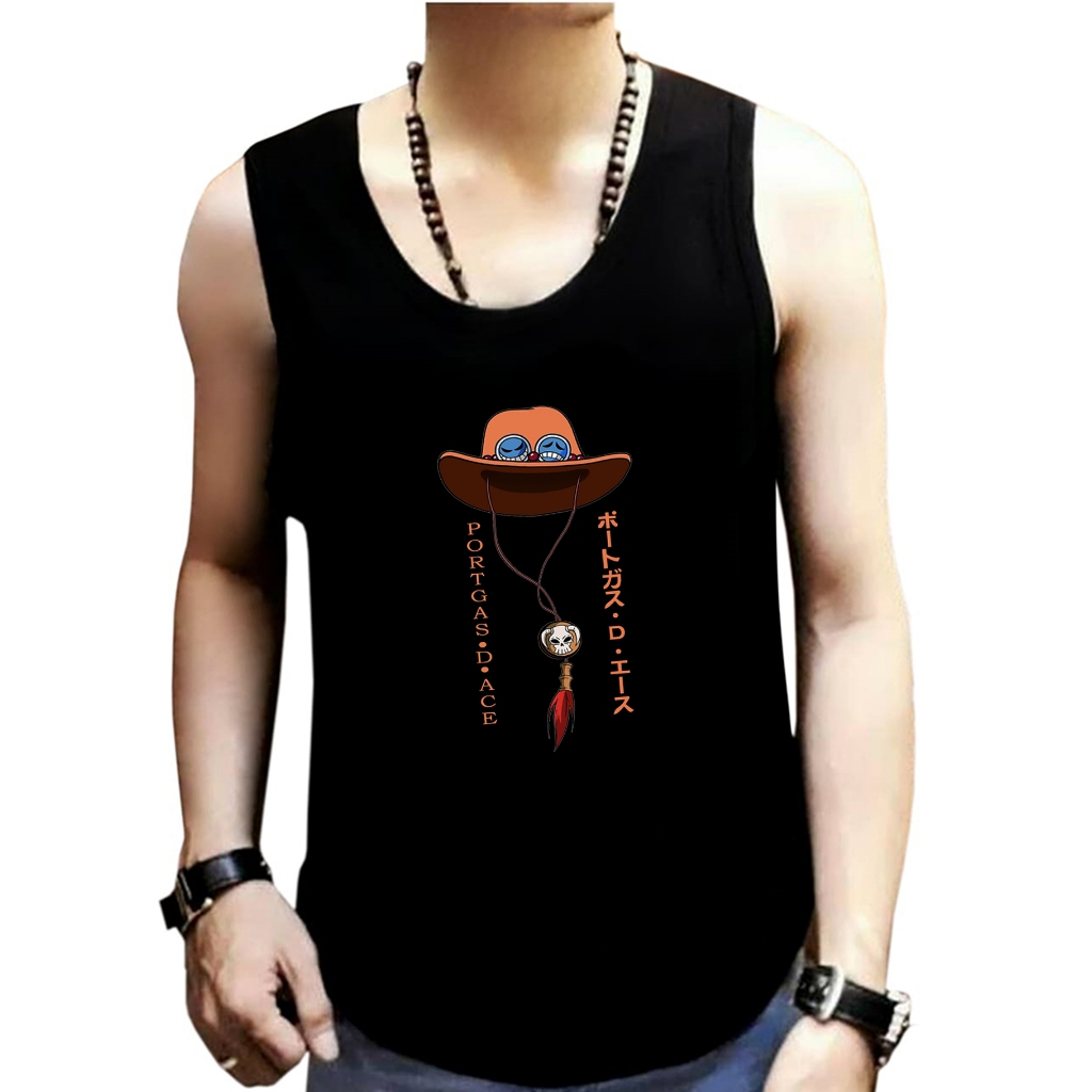 เสื้อกล้ามเสื้อกล้ามผู้ชาย ASCE Lekkong เสื้อกล้ามผู้ชายผู้ใหญ่ผู้ชาย Anime top Onepiece