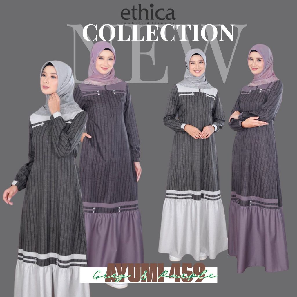 ETHICA AYUMI 458 GREY AYUMI 458 PURPLE DAILY OUTFIT สําหรับ TEENAGE ผู้หญิง