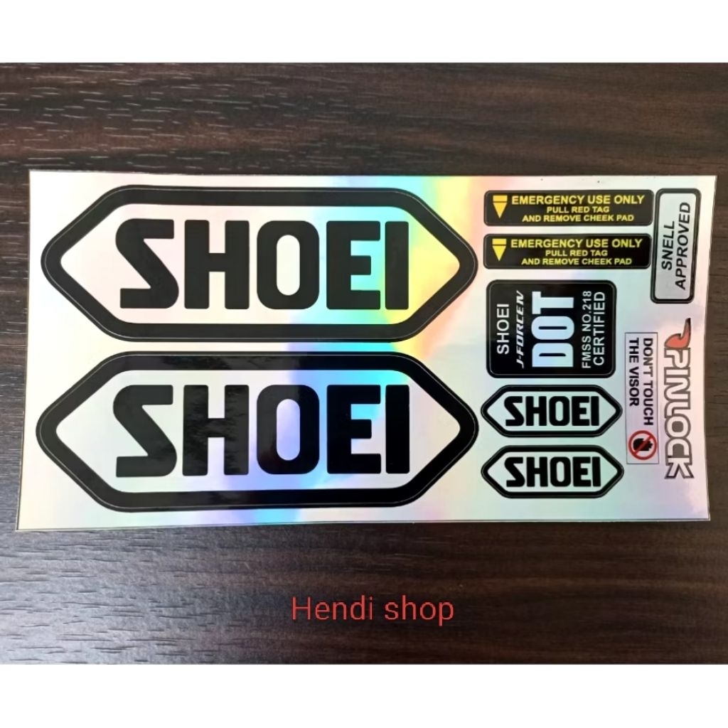 สติ๊กเกอร์หมวกกันน็อค Kyoto Shoei 1 ชุดโฮโลแกรม ราคา ถูกที่สุด ดีลบีเคเค แกลเลอรีภาพที่ 2