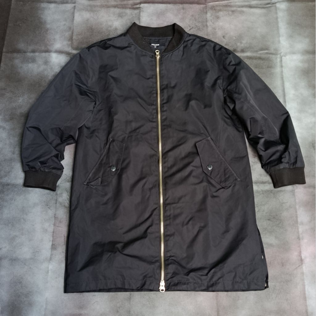 POLHAM Polham Kids เสื้อแจ็คเก็ตแบรนด์ jet black parka ไซส์ 150