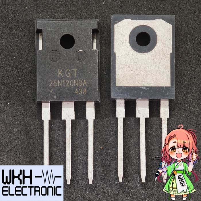 KGT25N120NDA IGBT + ไดโอดป้องกันสวรรค์ 25N120NDA N-Ch 1200V 50A 25N120ND