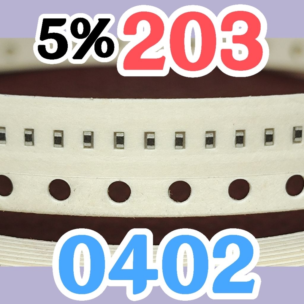 10 ชิ้น ตัวต้านทานชิป smd 203 5% ขนาด 0402 1005 20Kohm 20K โอห์ม 20 Kohm