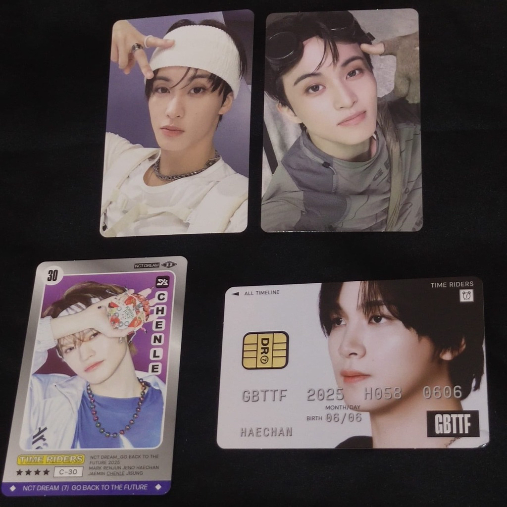 การ์ดสะสม TC Photocard pc nct dream pop up 2ND MD time riders haechan พิเศษชุดเครื่องหมายพิเศษ chenl