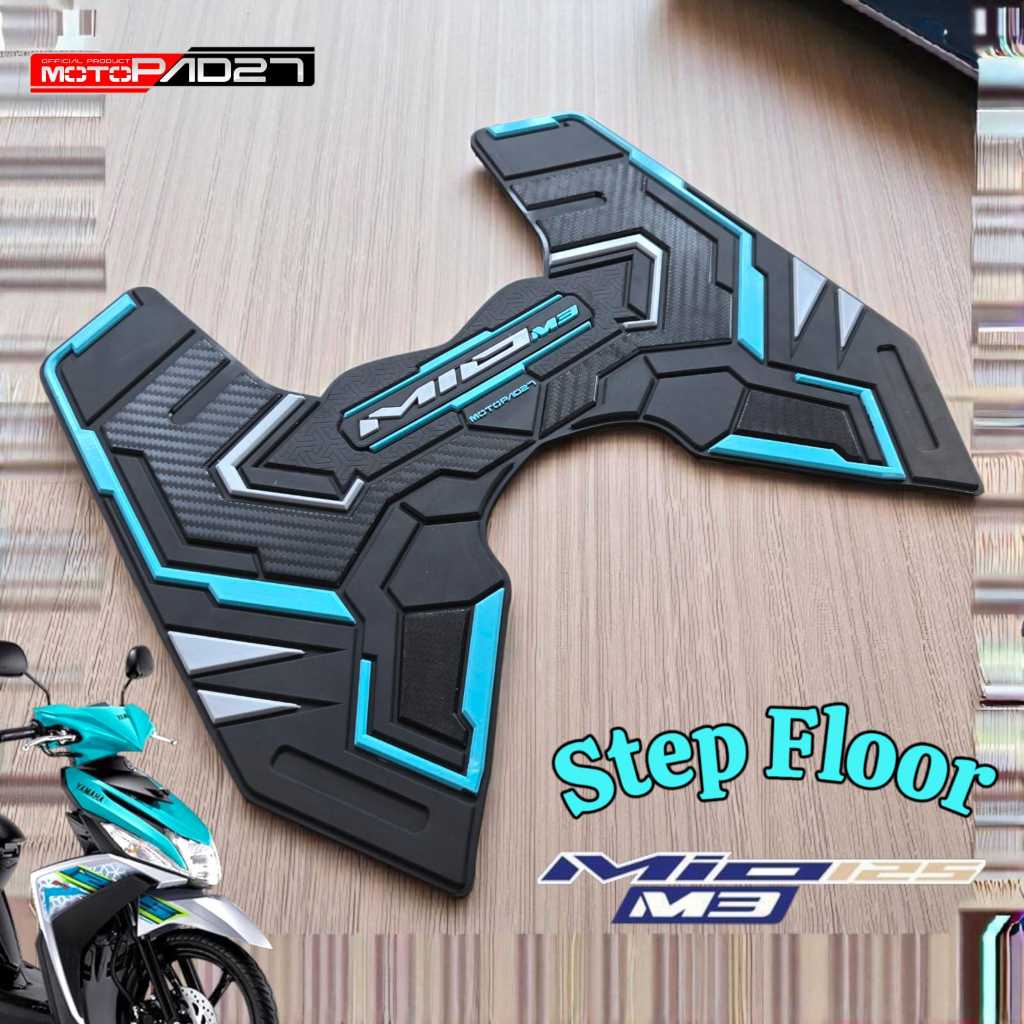 Yamaha MIO M3/MIO SOUL GT 125/MIO Z Step พรมปูพื้น Yamaha MIO M3 Anti-Slip Premium วัสดุยางเต็ม