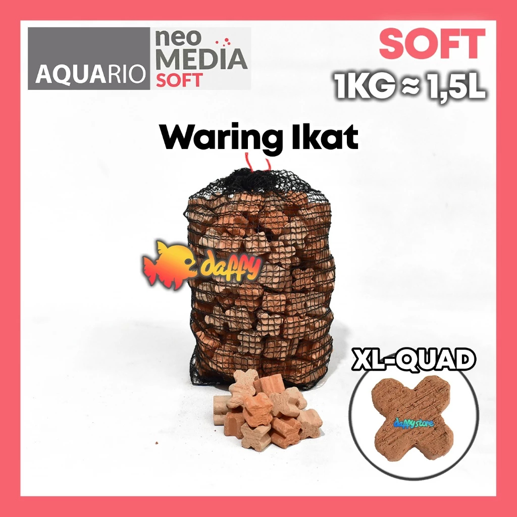 Neo Media SOFT 1KG μ 1.5L QUAD-XL neomedia soft media กรองบ่อตู้ปลาชีวภาพ