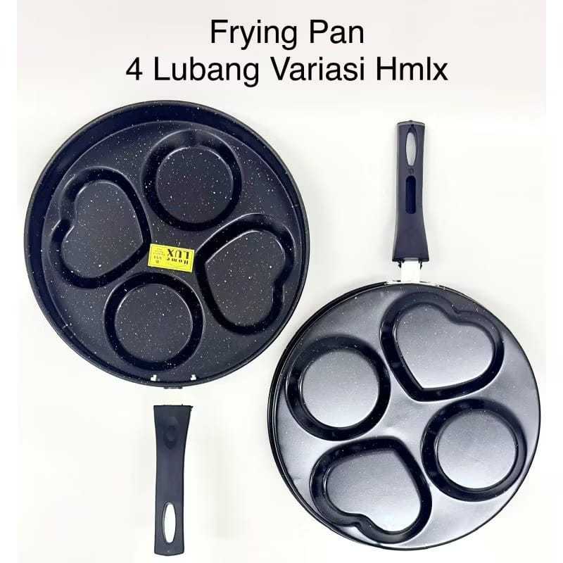 GSF กระทะเทฟล่อน Omlet Frypan กระทะ 4 หลุม / แม่พิมพ์ไข่ไม่ติด