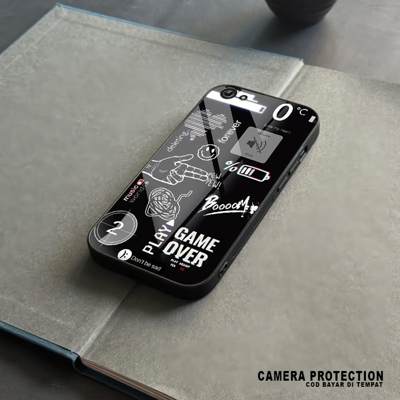 เคส HP HS02 Vivo Y71 - ใหม่ล่าสุด Y71i - Glass Softcase - 2D Glossy Hardcase - เคสป้องกันโทรศัพท์มือ