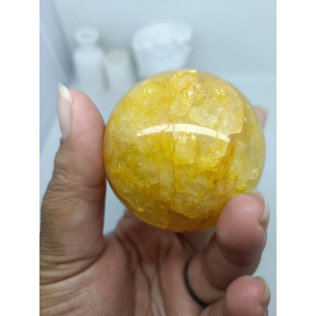 คริสตัลทรงกลม Golden Healer Ball
