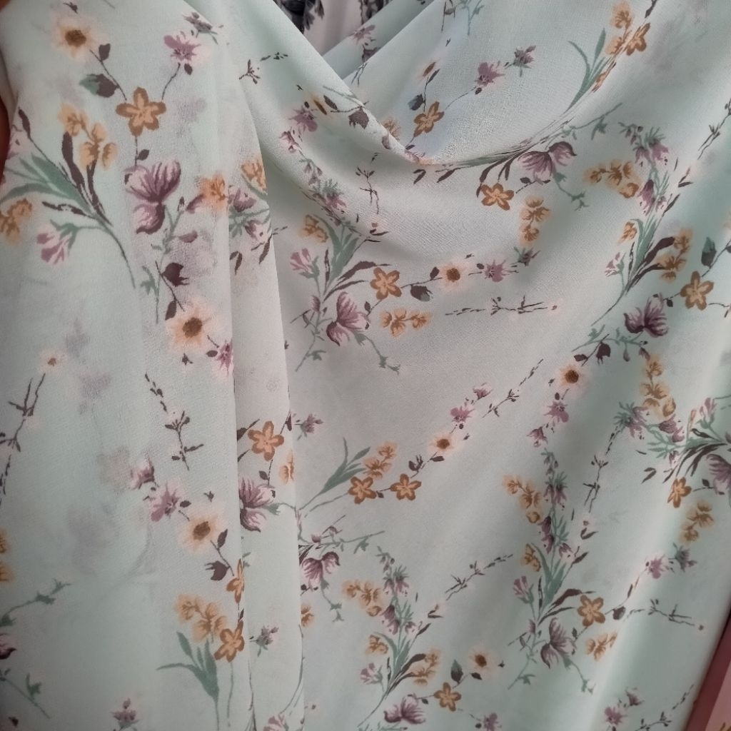 ผ้าเชรุตี้/ผ้าเชรุตี้ โมติฟ/ตุ๊กตาทารกเชรุตี้/วัสดุ คอติฟ ราคาที่ระบุ/เมตรครึ่ง (0.5mtr)