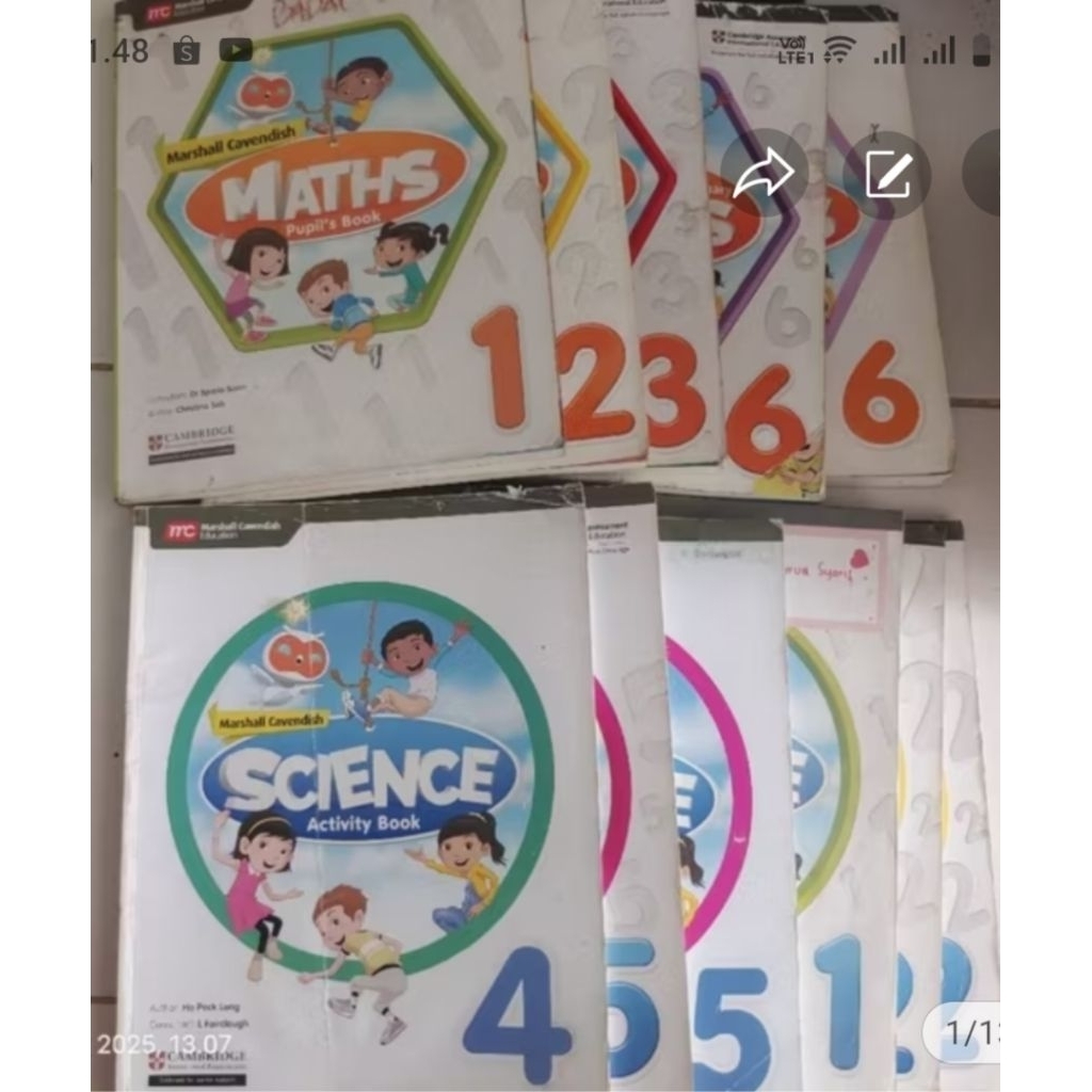 MARSHALL CAVENDISH MATHS PUPILS BOOK & ACTIVITY BOOK - MARSHALL CAVEENDISH SCIENCE PUPILS BOOK & ACT