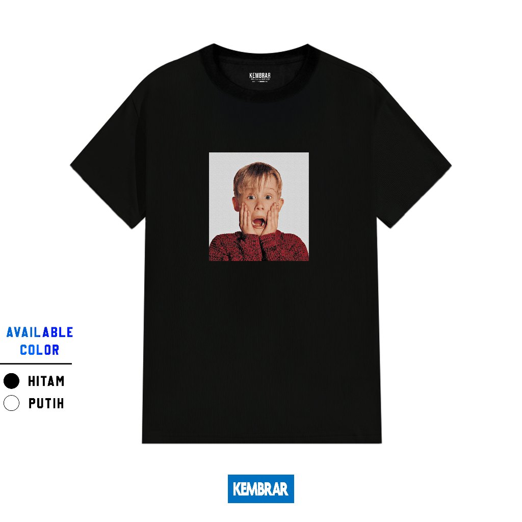 Kembrar ID - Home Alone Movie T-shirt Movie T-shirt Mens Womens Cotton Combed White Black Unisex
