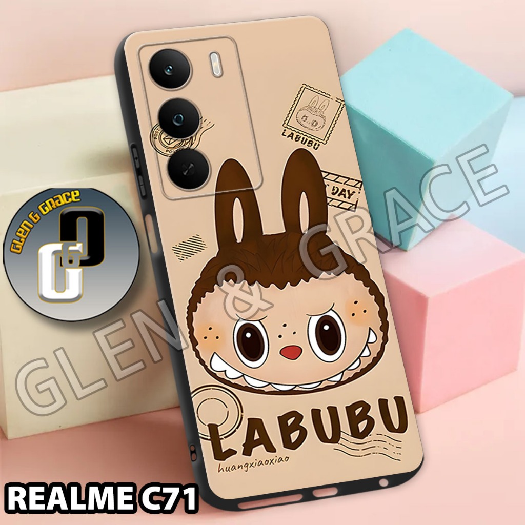 HP G57 - 2025 REALME C71 procamera softcase - pro camera softcase - CARTUN Motif - วัสดุยางยืดหยุ่น 