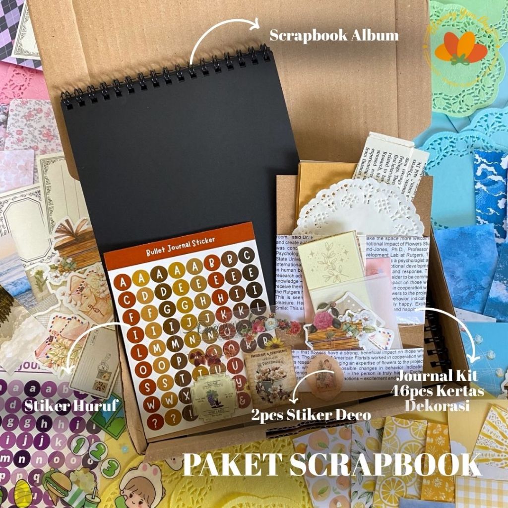 SCRAPBOOK PACKAGE & COMPLETE CONTENDS HARDCOVER A5 (15×21 ซม.) ตกแต่งกระดาษ deco สติ๊กเกอร์สมุดภาพอัลบั้ม Vintage Note Book Story Book ครบรอบของขวัญวาเลนไทน์ SCRAP A5 PLAIN – ALBUM – ของขวัญวินเทจ – ครบรอบ – ของขวัญ –