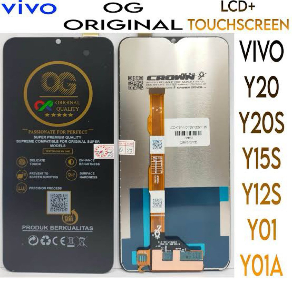LCD VIVO Y20/Y20S/Y15S/Y12S/Y01/Y01A