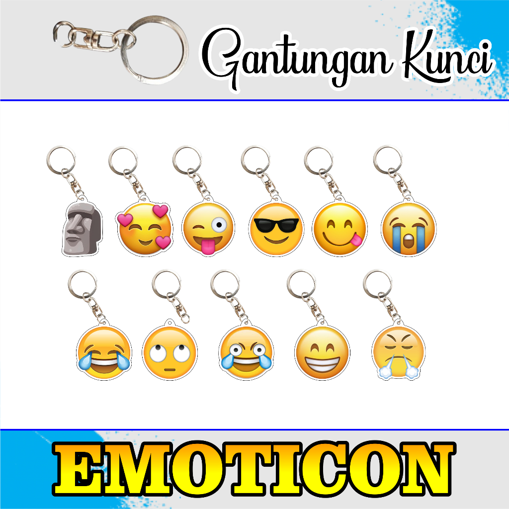 พวงกุญแจ GANTUNGAN EMOTICON