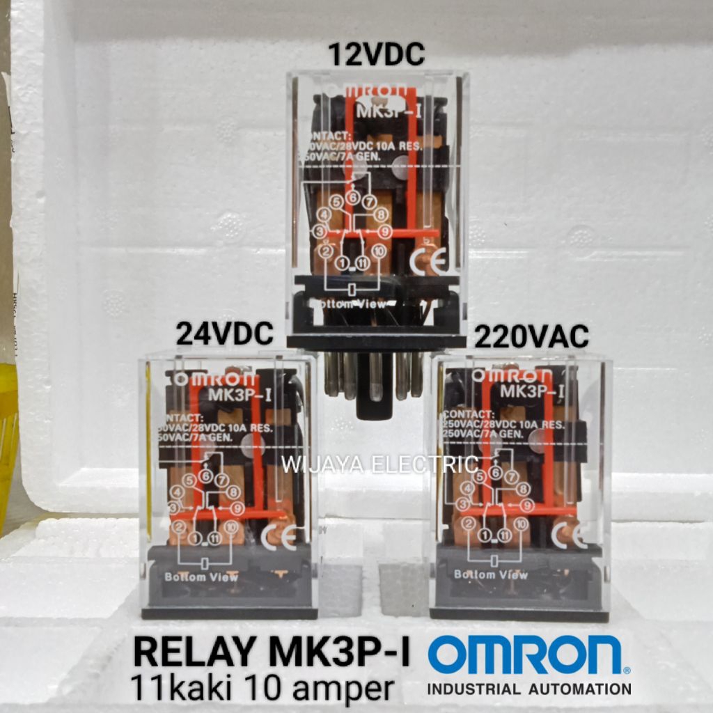 Omron mk3 mk3p mk3p-i 24vdc 24v 11 ฟุต 10a รีเลย์