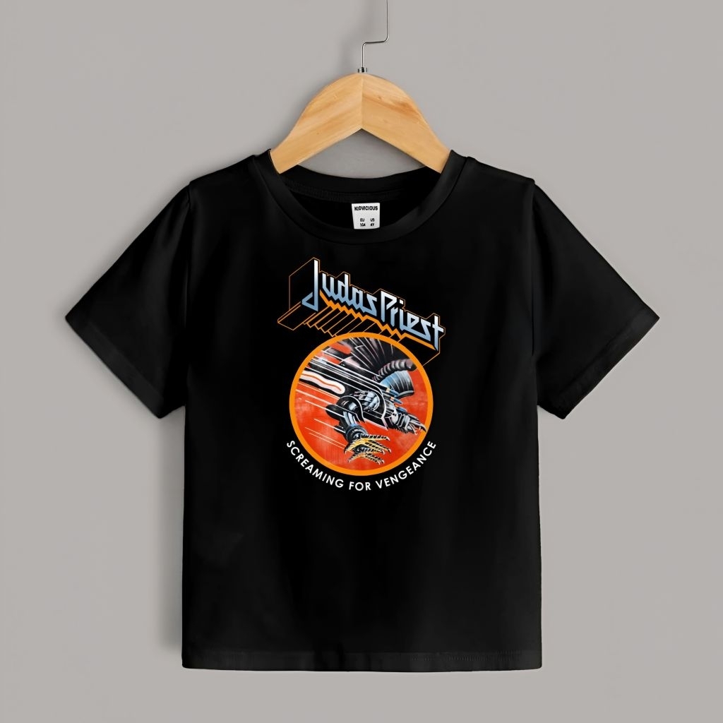 เสื้อยืดวง Judas Priest Kids | KIDVIOUS | เสื้อผ้าเด็กผู้ชาย&เด็กผู้หญิง 2-11 ปี | ผ้าฝ้ายหวี 24ส พร