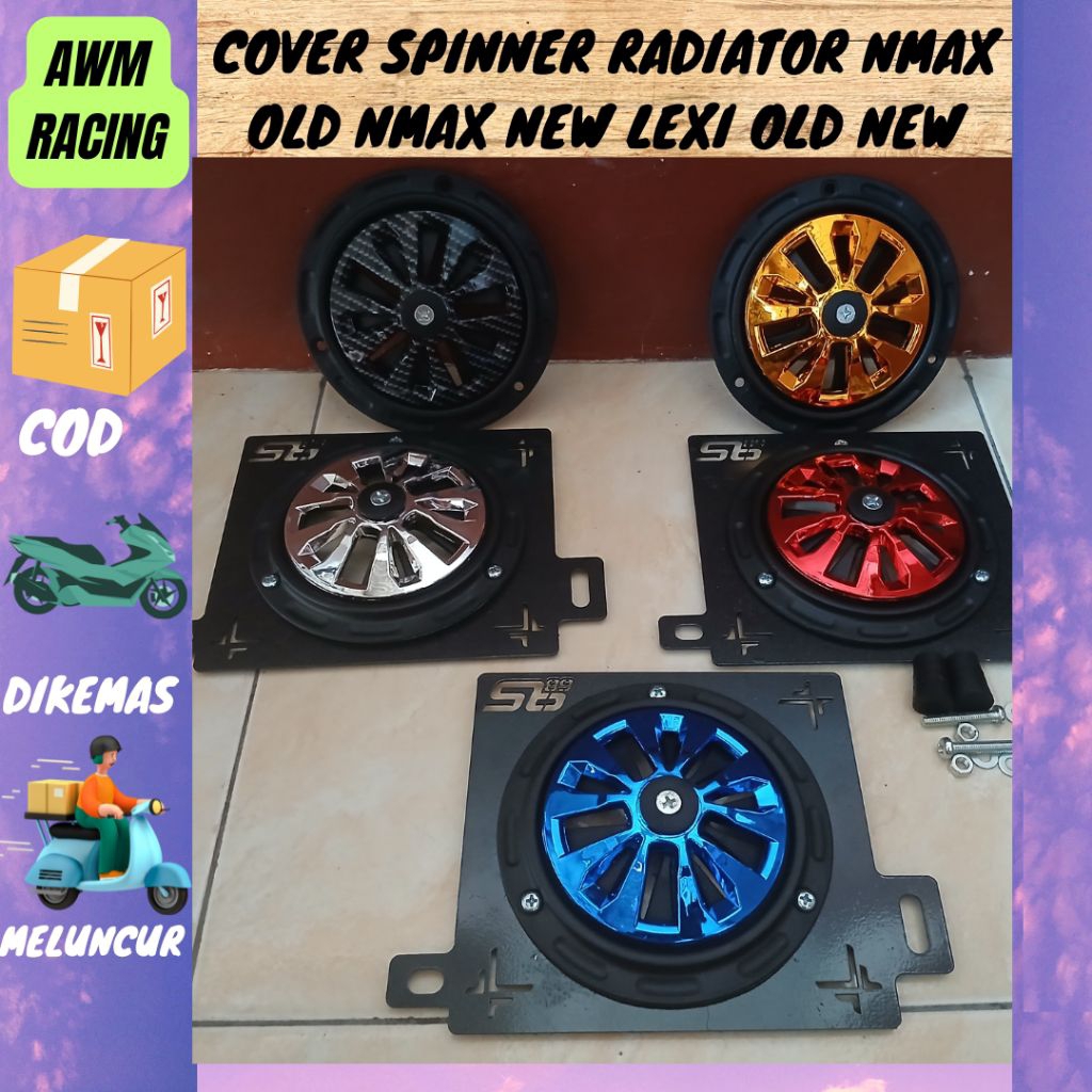 SPINNER RADIATOR COVER PACKAGE + INNER NMAX OLD NMAX ใหม่ LEXI OLD ใหม่ 1 ชุด