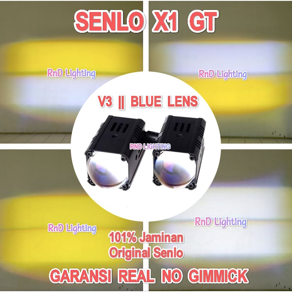 Senlo X1 GT V3 BLUE LENS 55W รับประกันสปอตไลท์ระดับพรีเมียม