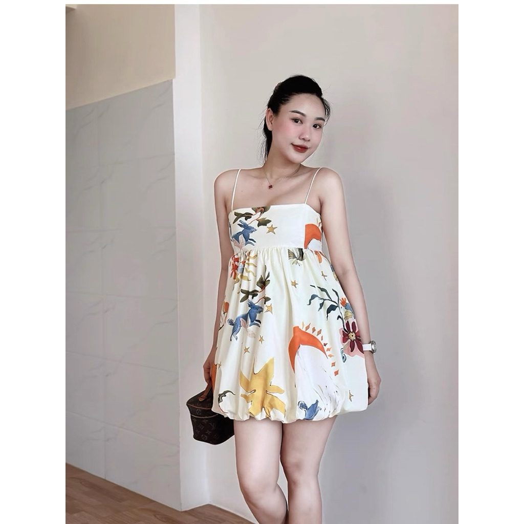 CRVT6020 - Kiyora Summer Puffy Mini Dress