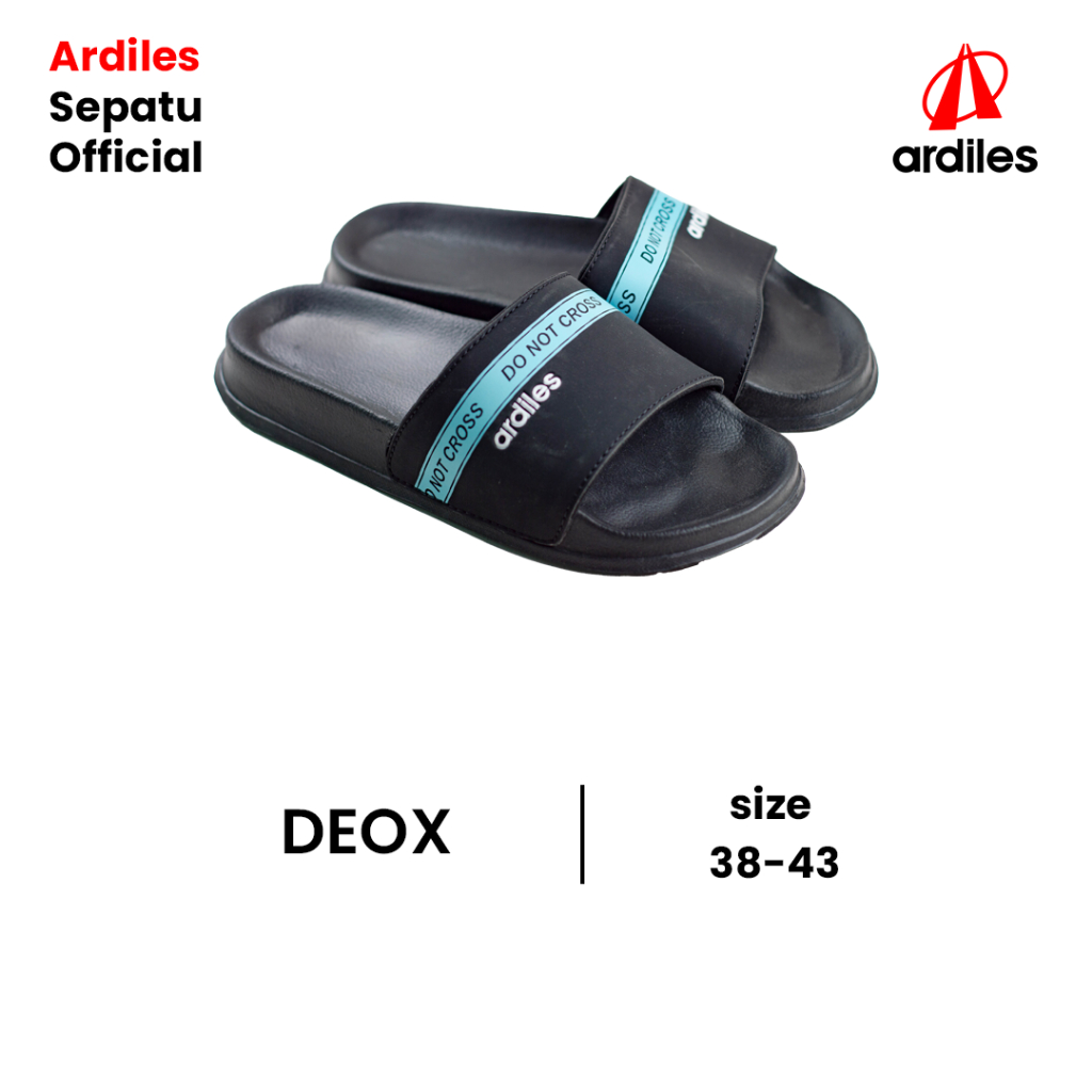 Ardiles DEOX รองเท้าแตะลําลองสําหรับผู้ชายขนาด 38-43 สีดํา