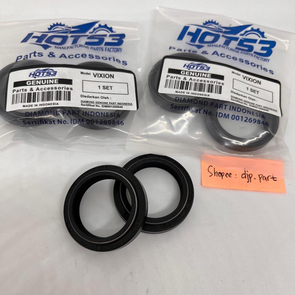 VIXION FRONT SHOCK SEAL "HOT 53" PACKAGING (A) VISION SHOCK OIL SEAL (2 ชิ้น)