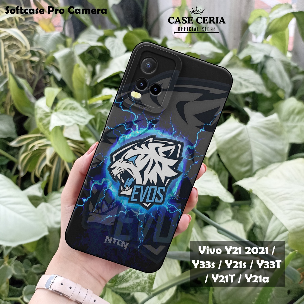 เคสสําหรับ Vivo Y21 2021 / Y33s / Y21s / Y33T / Y21T / Y21a – Softcase Pro Camera Motif Ev0s Esports