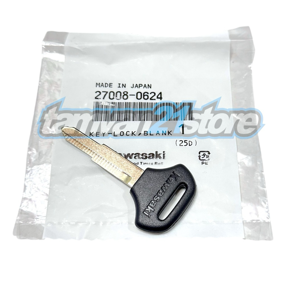 SPARE BLANK KEY MATERIAL / DUPLICATE ESTRAELLA W250 W800 ORIGINAL KAWASAKI (LEFT WEIGHT) 27008-0624 (แร็คสีแดง.K2)