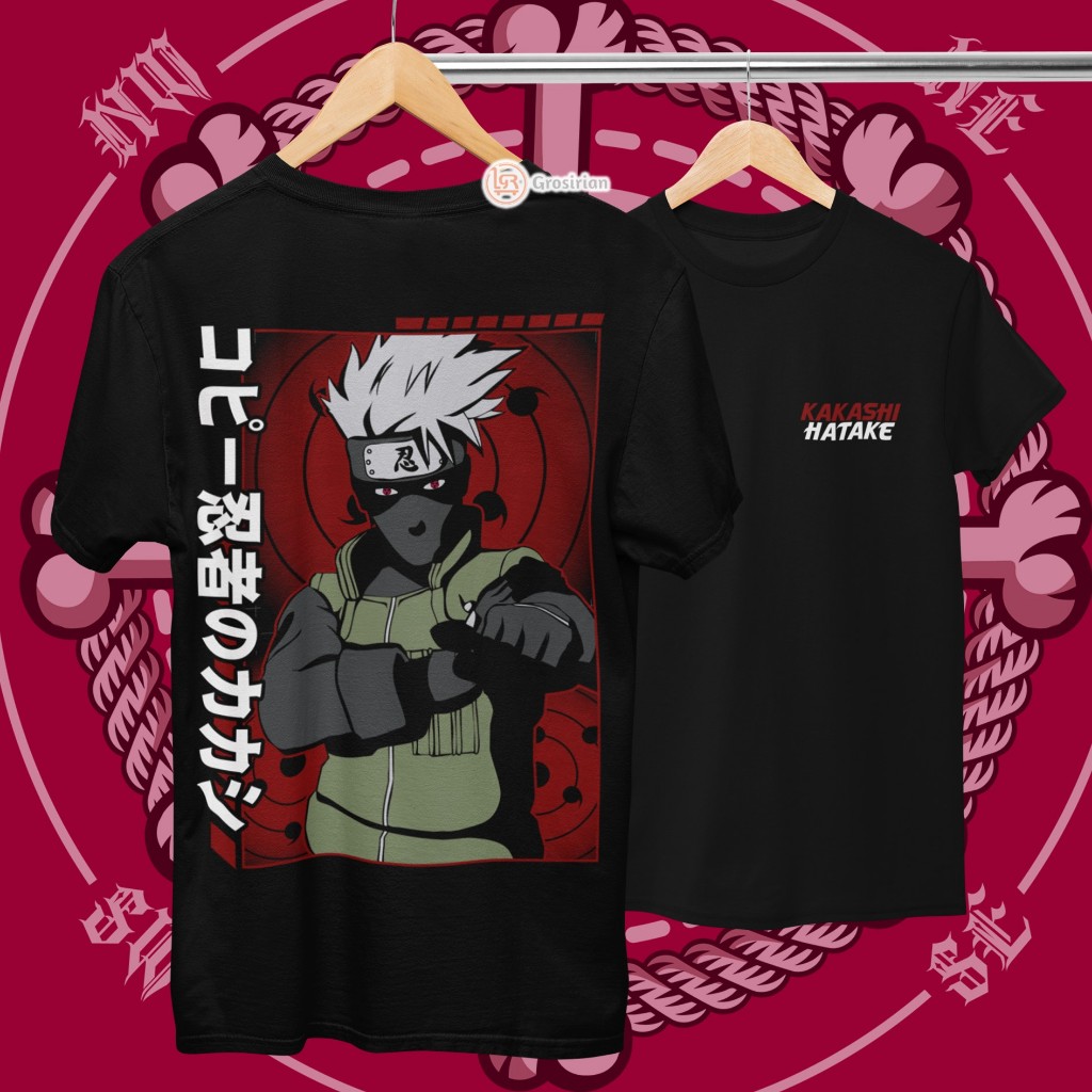 KAKASHI HATAKE T-SHIRTS - KAKASHI HATAKE ANIME NARUTO เสื้อยืด, SCREEN PRINTED T-SHIRTSCREEN PRINTIN