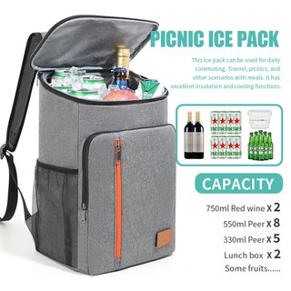 CB410 Ransel Cooler Bag Tas Piknik Bekal ASI Diaper Bag / Tas Penahan Panas Dingin Makanan Buah