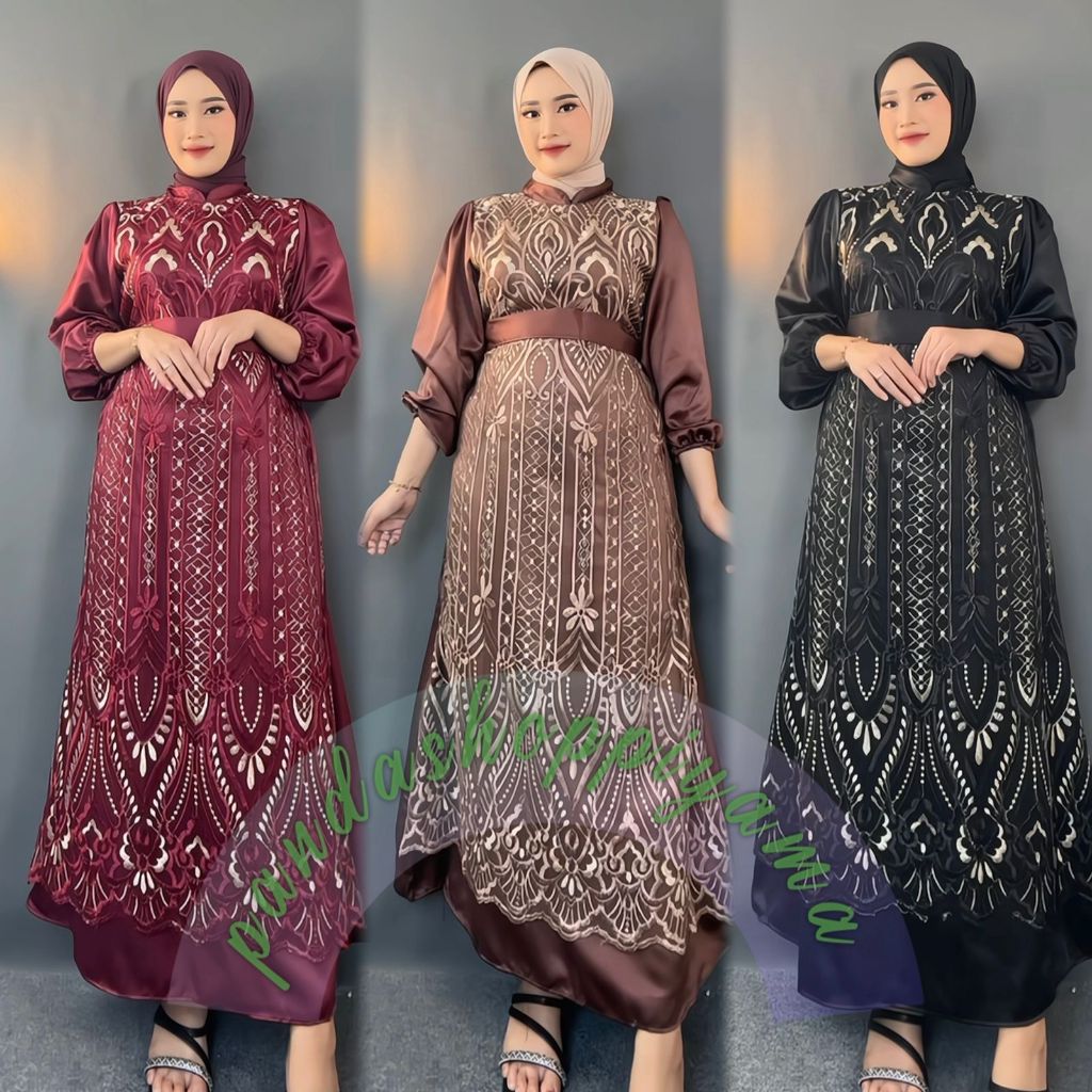 Gsmis PartyเชิญGmisสไตล์ใหม่Gamsพรีเมี่ยมเกมจัมโบ้หรูหราBjมุสลิมGanisสาวสวยGsmis Modern Gamis Gamisล