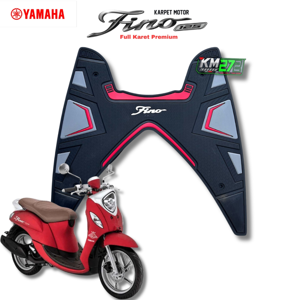 KM272 Fino 125 แผ่นรองเท้ารถจักรยานยนต์ทําจากยางเต็มระดับพรีเมียม | อุปกรณ์เสริมรถจักรยานยนต์ จนกระทั่ง 125 ติดตั้งง่าย