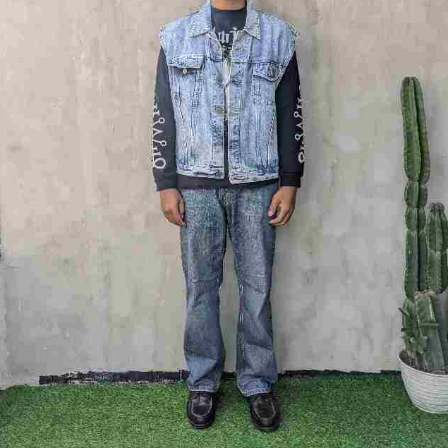 EDWIN DENIM VEST JACKET 02