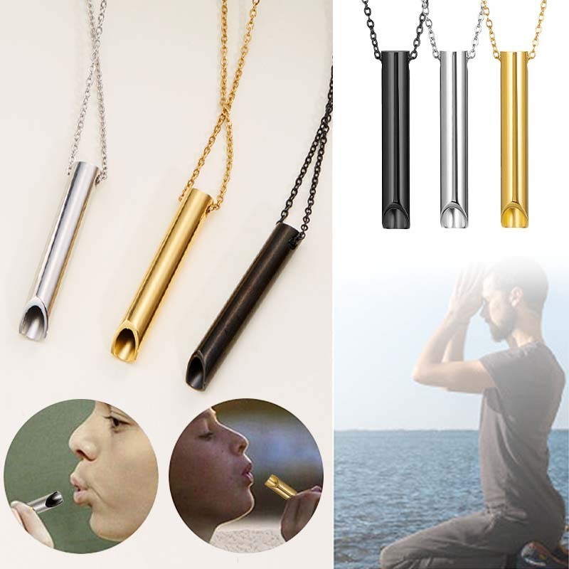 สร้อยคอการหายใจเลิกบุหรี่พร้อมสแตนเลส TPB