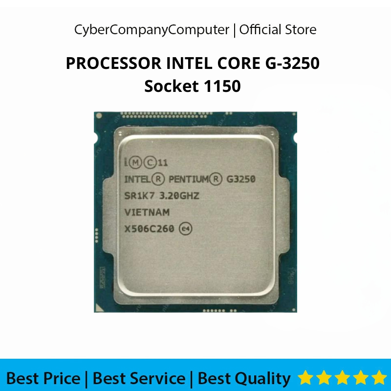 โปรเซสเซอร์ Intel Core G-3250 Gen4 LGA 1150 3.20GHz - โปรเซสเซอร์ G-3250 Gen4 Socket 1150 รับประกัน 