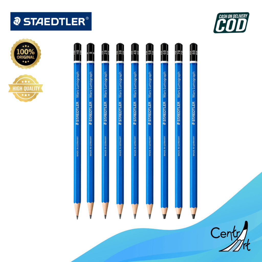 Staedler Pencil 4B, 6B, 8B Mars lumograph 100