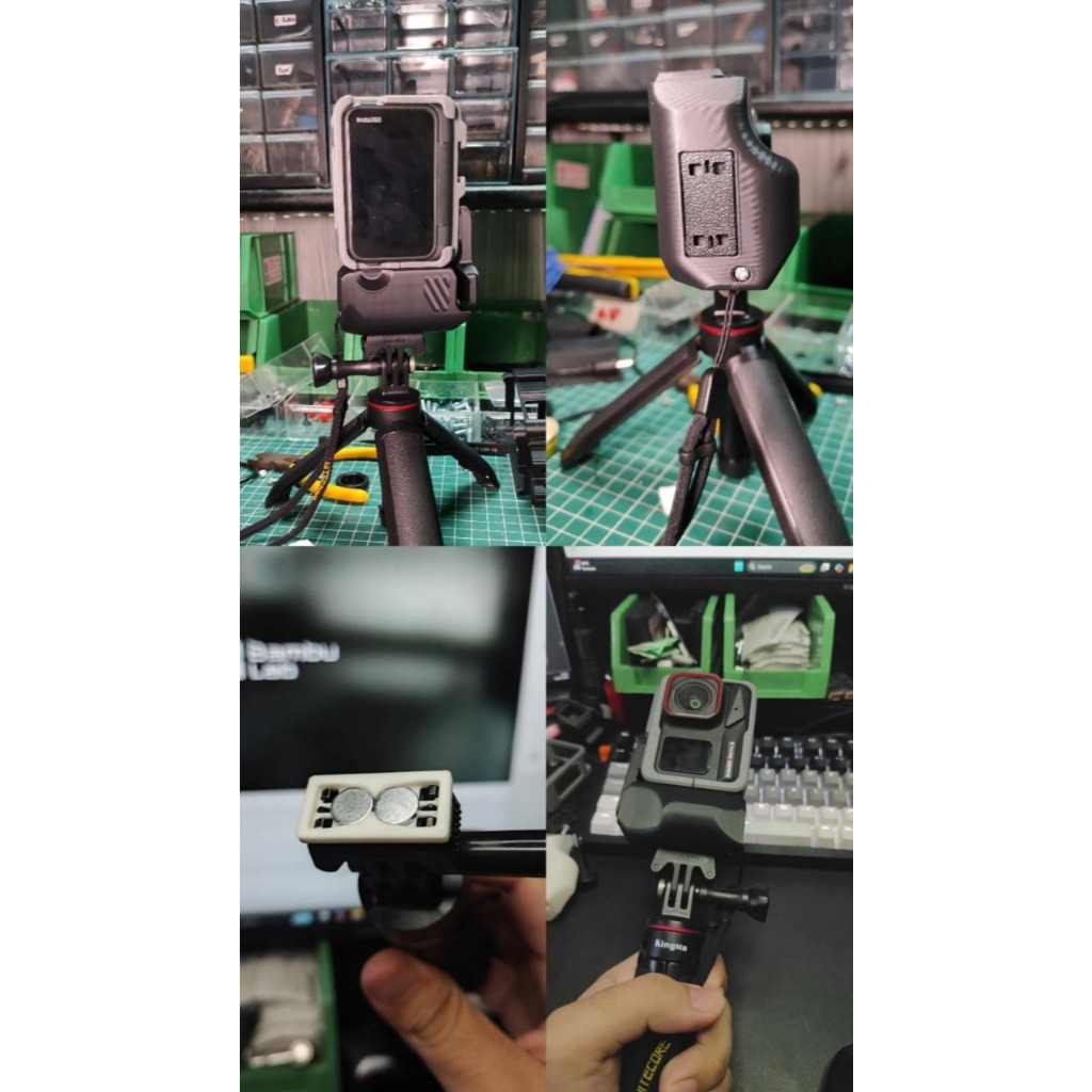 Explorer Grip KIT Insta360 Ace Pro พร้อมการติดตั้งแนวตั้ง