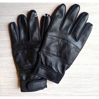 ถุงมือมอเตอร์ไซค์เต็มนิ้ว หนังสังเคราะห์/เต็มนิ้ว ผู้ใหญ่