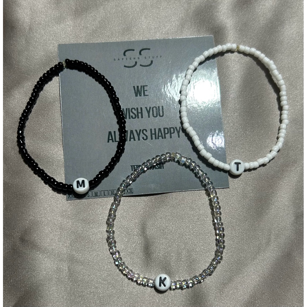 COUPLE BRACELET / ALPHABET BRACELET / INITIAL BRACELET