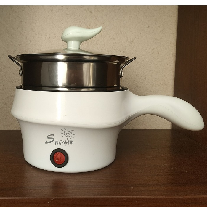 SHENAR ELECTRIC PAN FRY PAN MULTIPURPOSE FRYPAN HOTPOT / ELECTRIC PAN 1.2L ปราศจากไอน้ํา / หม้อทําอา