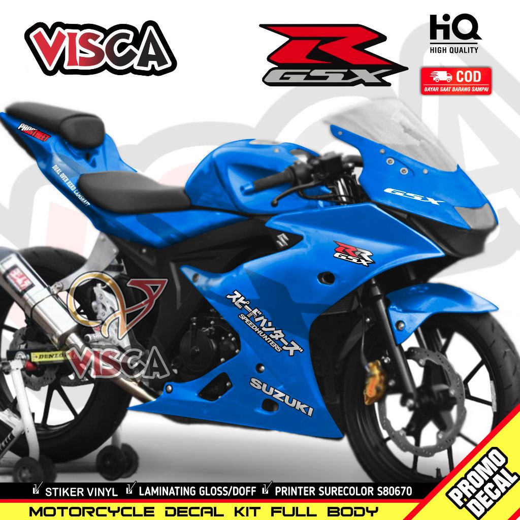 Decal Gsx R150 Full Body สติกเกอร์ Gsx R150 Full Body Decal Gsx 150 Full Body Striping Gsx R150 Full