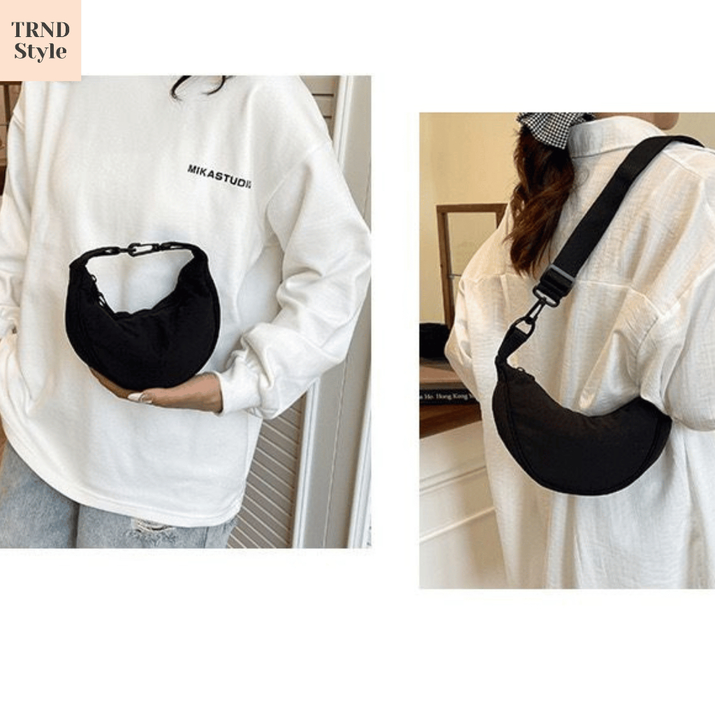 UNIQL Ultra Mini Water Repellent Round Bag Womens Mini Nylon Sling Bag SB040 - รูปที่ 5