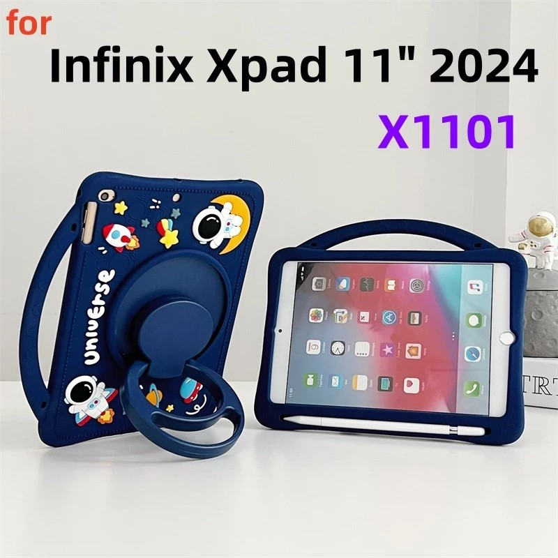 INFINIX XPAD 20 / XPAD 11 INCH MOTIF CASE SLING STRAP COVER KIDS 360 ขาตั้ง