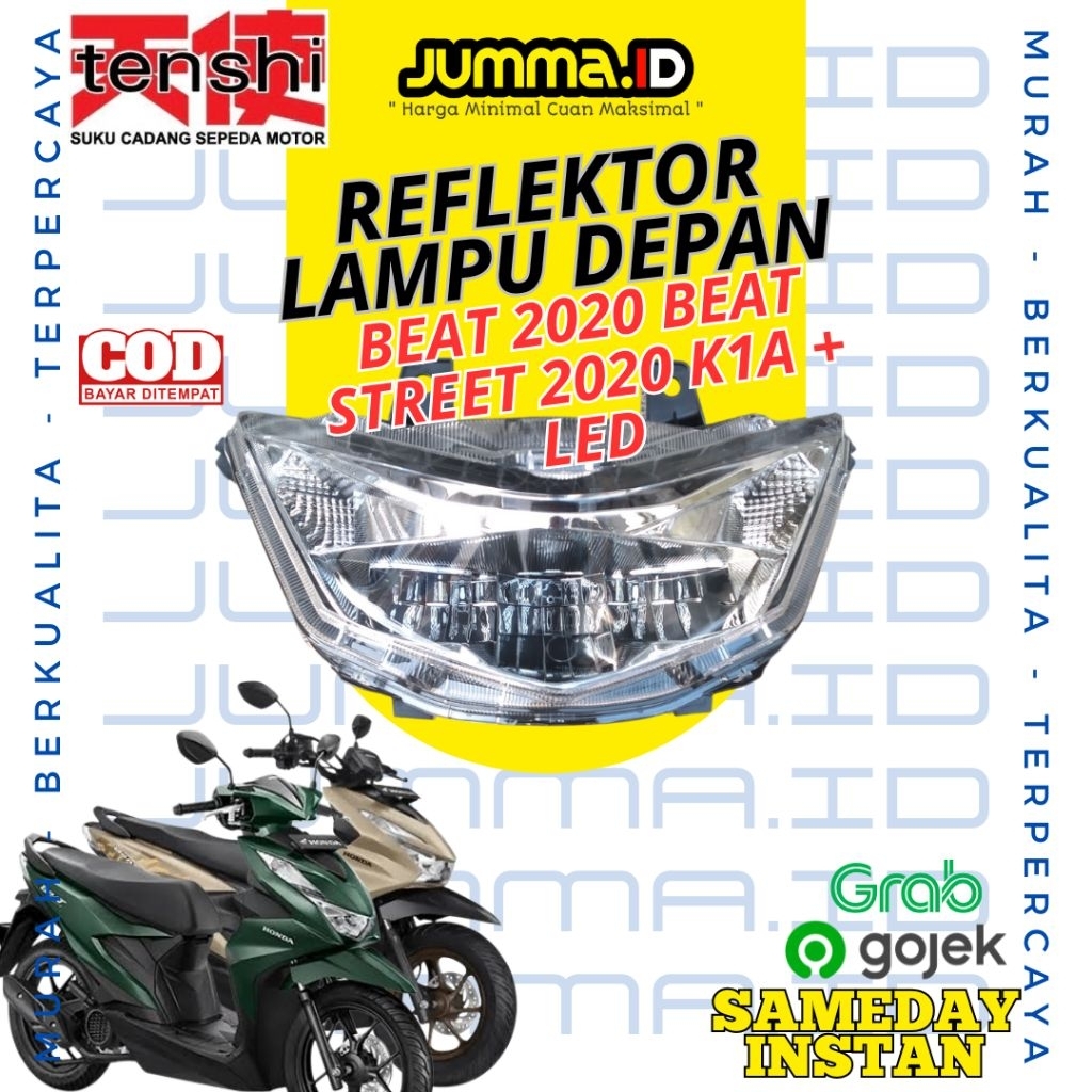 RDFLECTTOR HEADLIGHT BEAT 2020 BEAT STREET 2020 K1A+LED