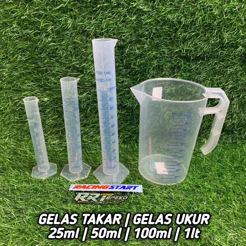 PRC MEASURING CUPS / MEASURING 25 50 100 1000 ml 1 ลิตร 2 ลิตร 3 ลิตร RACING